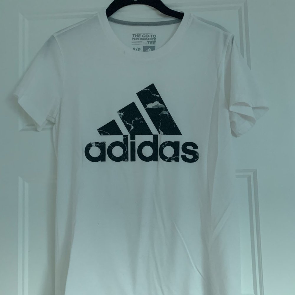 White adidas t-shirt, size small